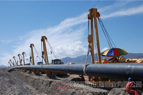 內(nèi)7100mmHDPE管輸水項目